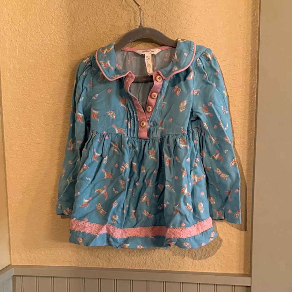 Matilda Jane hummingbird and butterfly blouse 4